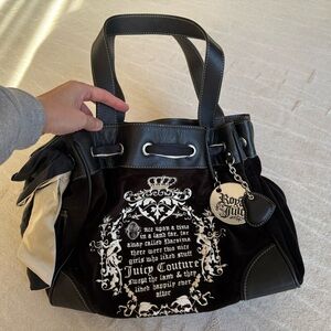 Juicy Couture black fluffy bag